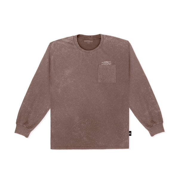 98 Urban Flux Acid-Washed Long Sleeve Shirt (Clay)