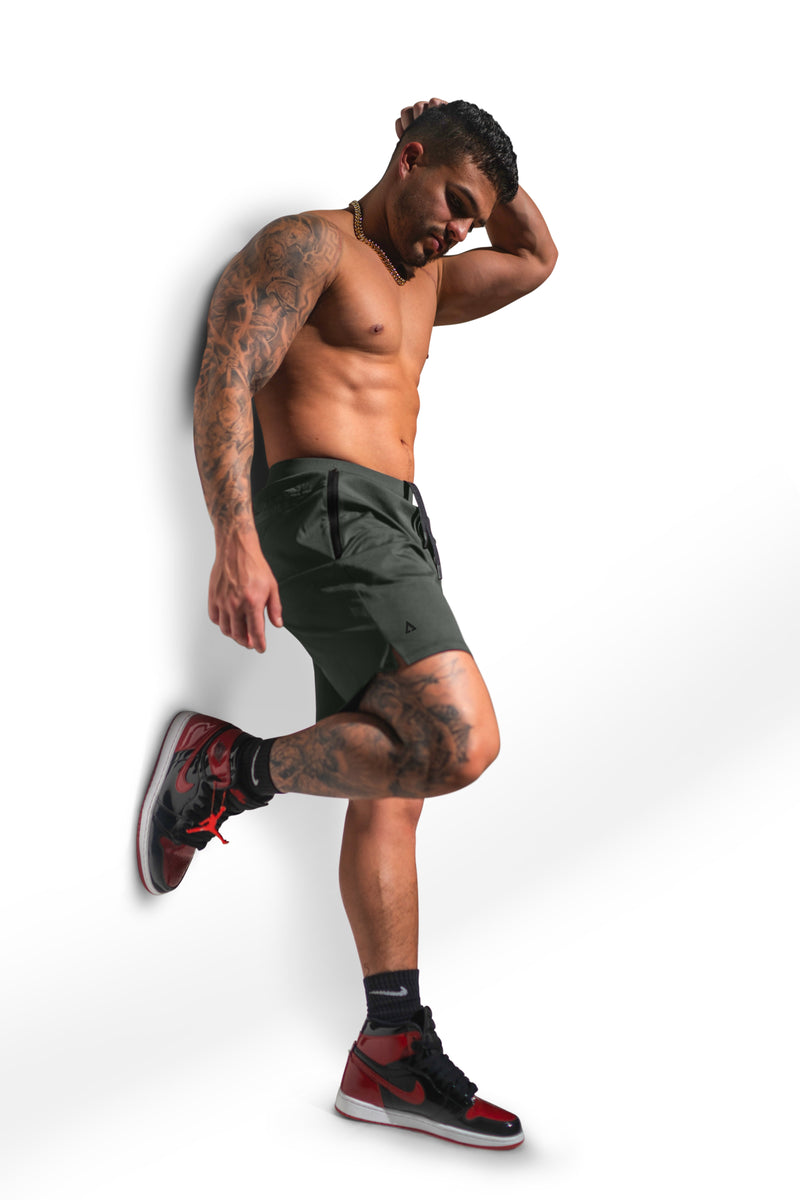 07 Apex Military Shorts (Navy Green)