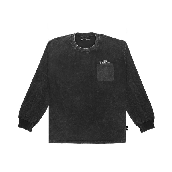 98 Urban Flux Acid-Washed Long Sleeve Shirt (Charcoal)