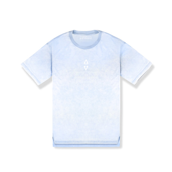 99 Urban Flux Acid-Washed Oversized Tee (Sky)