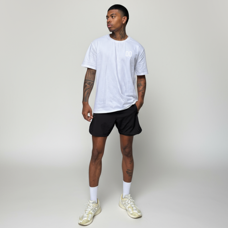 99 Ground Zero Lightweight Motion Tee (Athletic Fit, White)