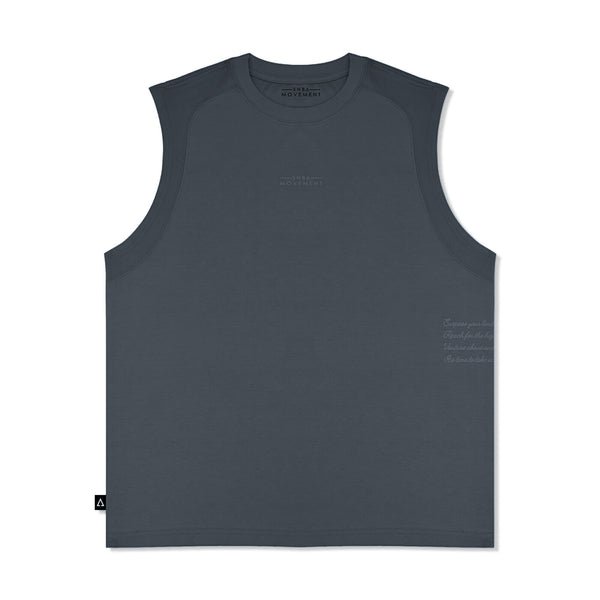 28 Stealth Minimal Sleeveless Tank Top (Relaxed Fit, Eclipse)