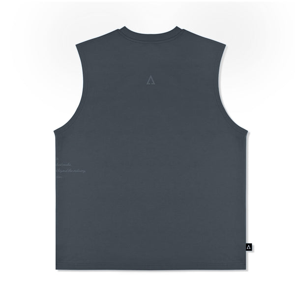 28 Stealth Minimal Sleeveless Tank Top (Relaxed Fit, Eclipse)