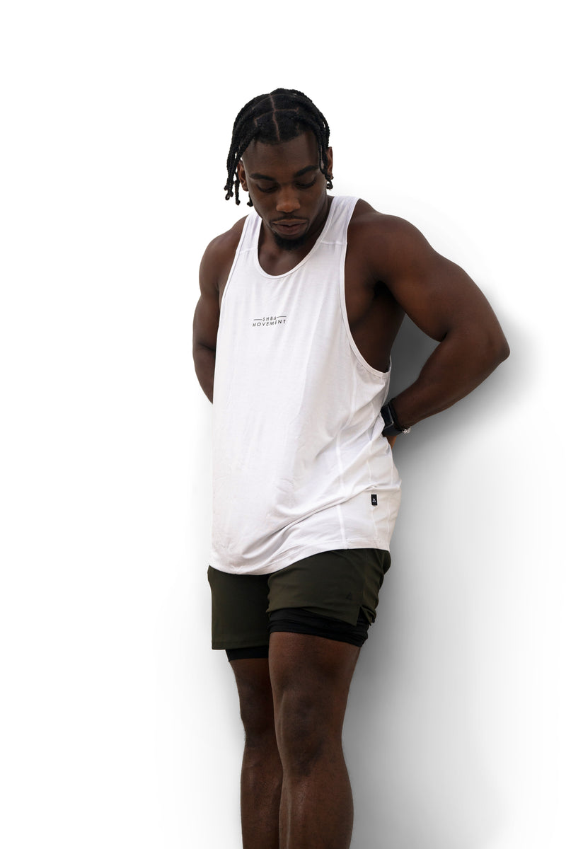 99 Self-Cooling Bamboo Tank Top (Relaxed Fit, White)