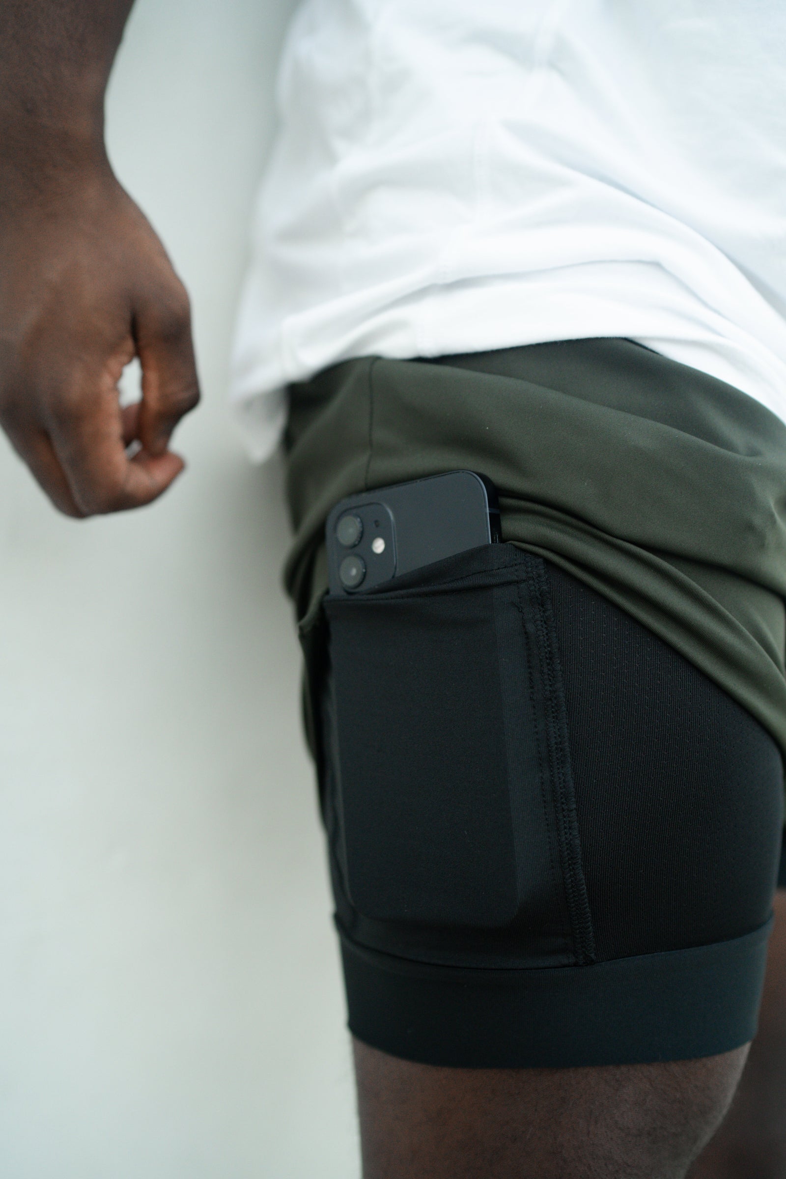 07 Apex Military Shorts (Liner, Navy Green) – SHBA MOVEMENT