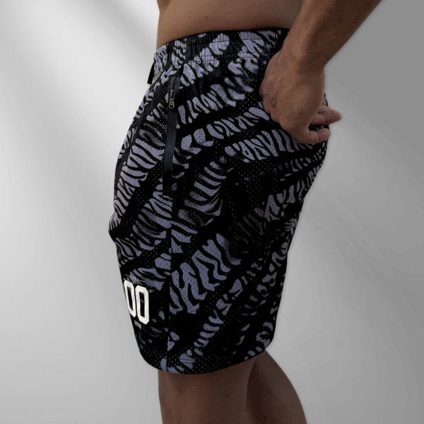 05 Ground Zero Double Mesh Shorts (Shadow Stripe)