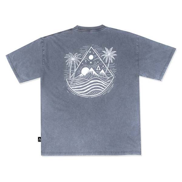 99 Urban Flux Acid-Washed Oversize Tee (Concrete)