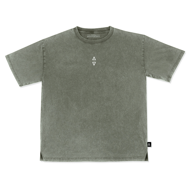 99 Urban Flux Acid-Washed Oversize Tee (Moss)