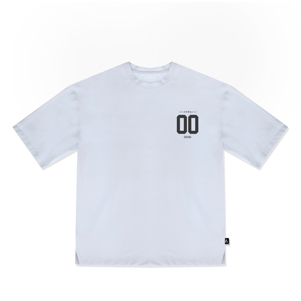 99 Ground Zero Lightweight Drift Tee (Oversized Fit, Glacial White)