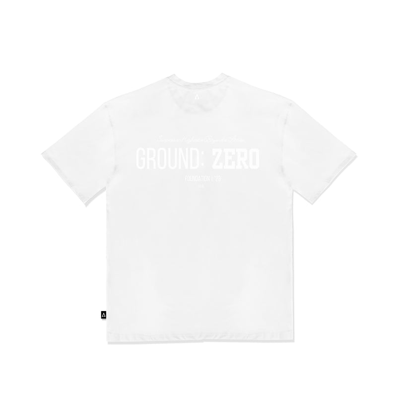 99 Ground Zero Lightweight Motion Tee (Athletic Fit, White)